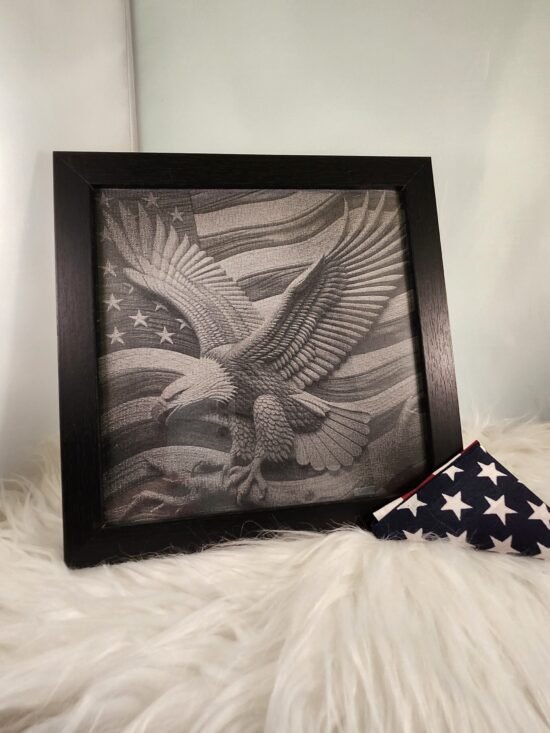 American Eagle with American Flag
