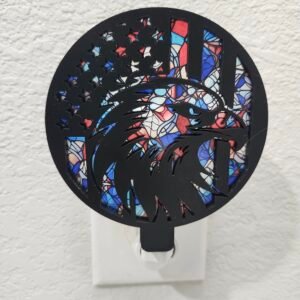 American Eagle Nightlight – Handcrafted Laser Cut Patriotic Night Light