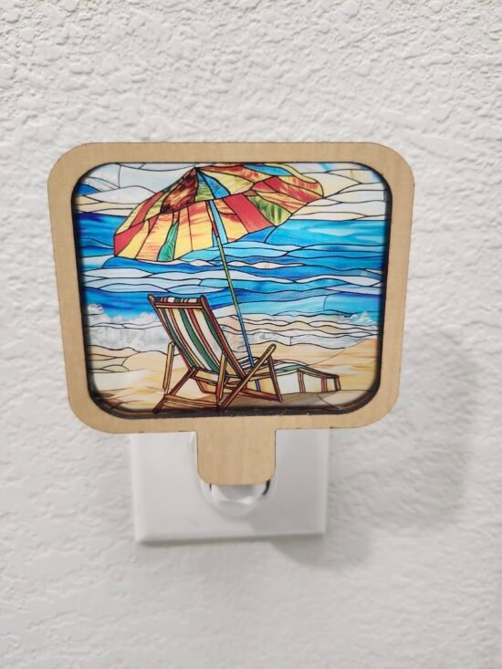 Beach Nightlight – Handcrafted Laser Cut Coastal Décor