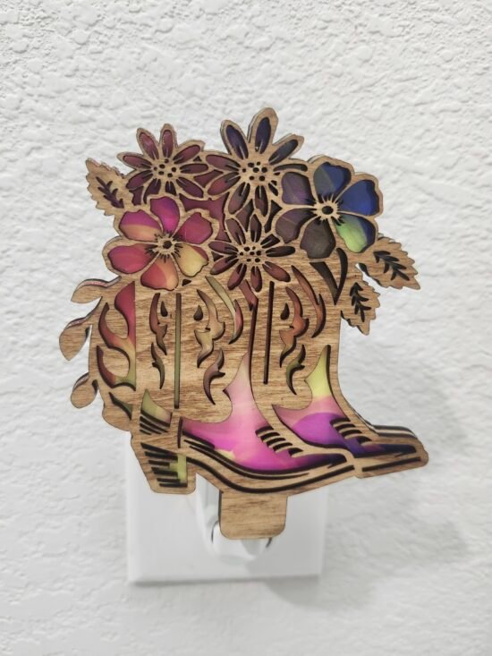 Boots with Flowers Nightlight
