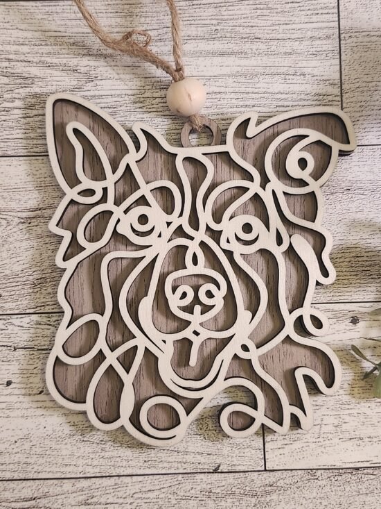 Border Collie Dog Ornament
