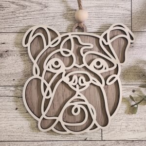 Bulldog Dog Ornament