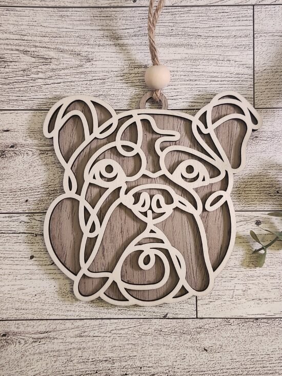 Bulldog Dog Ornament