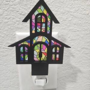 Church Nightlight – Handcrafted Laser Cut Wooden Spiritual Night Light