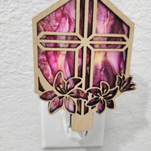 Cross with Flowers Nightlight