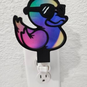 Rubber Duck Nightlight – Handcrafted Laser Cut Wooden Night Light