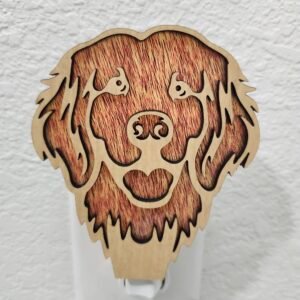 Golden Retriever Nightlight – Handcrafted Laser-Cut Dog Lover Gift