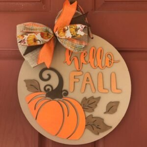 “Hello Fall” Door or Wall Hanger