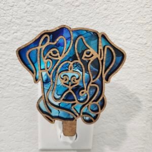 Labrador Retriever Nightlight – Handmade Laser-Cut Wood