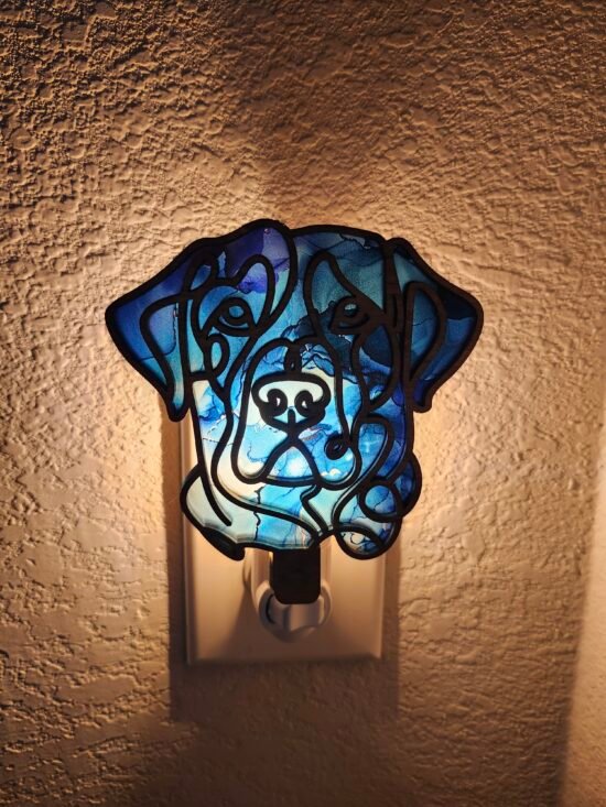 Labrador Retriever Nightlight – Handmade Laser-Cut Wood - Image 2