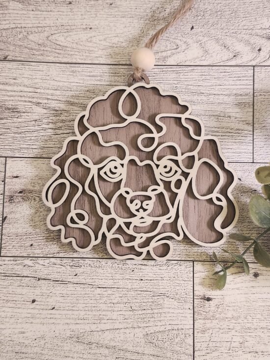 Poodle Dog Ornament