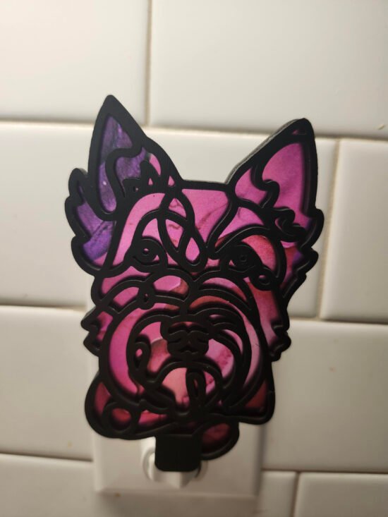 Scottish Terrier Nightlight – Handmade Laser-Cut Wood