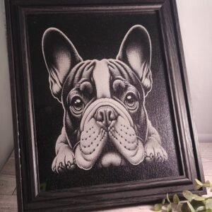 French Bulldog Engraved Picture