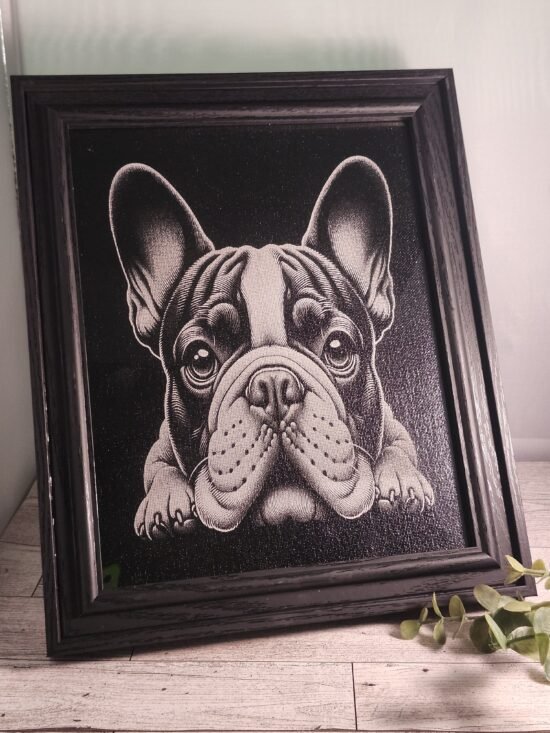 French Bulldog Engraved Picture