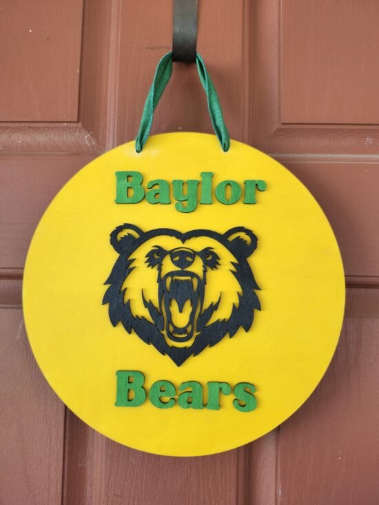 Baylor Bear Door Hanger